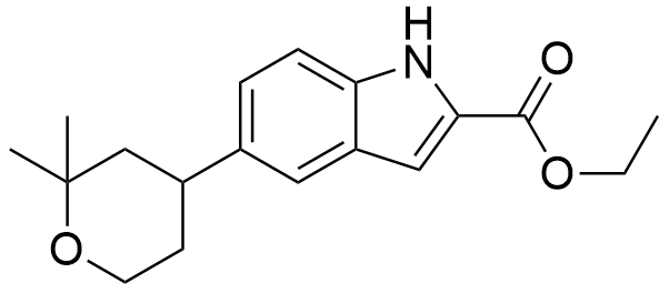 5-(2,2-二甲基四氫-2H-吡喃-4-基)-1H-吲哚-2-羧酸乙酯